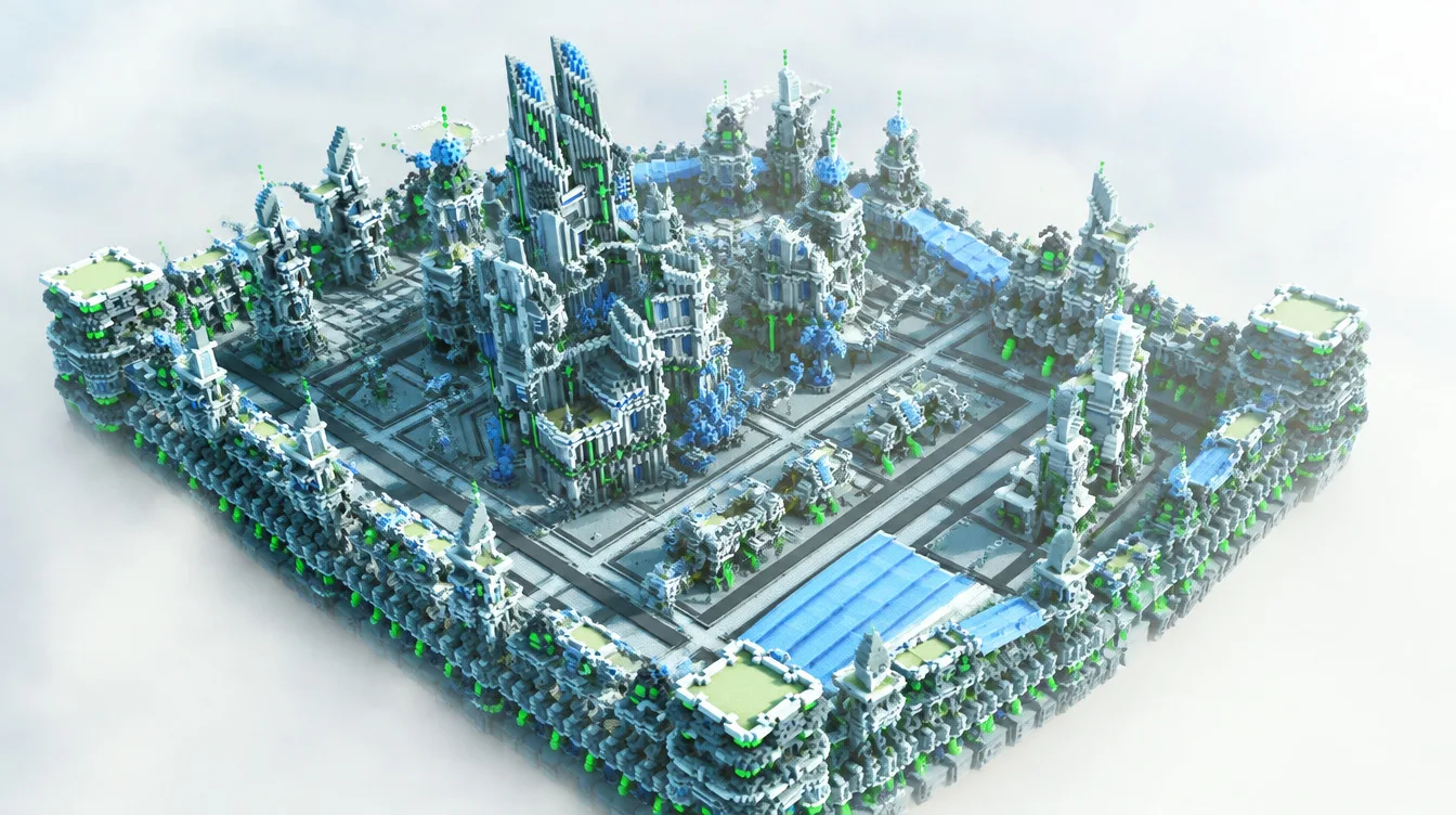 Frost city: Sci-fi city district